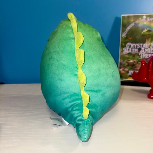 Jarrell Dinosaur Squishmallow 8” Ombre Blue Green Plush EUC 2022 - Picture 3 of 8